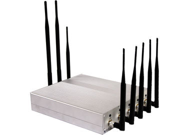 4G LTE / 3G / GSM Mobile Phone Remote Control Jammer / Blocker , 8 Antennas