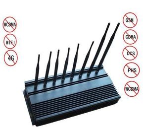 8 Antennas High Power Jammer , WIFI Blocker high power cell phone jammer