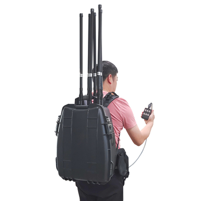 2000m đường dài Glonass Galileo GPS 2.4g 5.2g 5,8g máy bay không người lái FPV Tín hiệu UAV Tín hiệu Backpack gây nhiễu