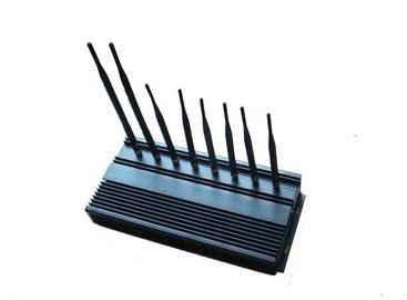 8 Antennas High Power Jammer , WIFI Blocker high power cell phone jammer