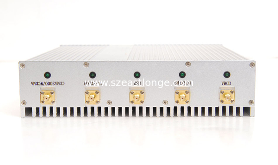 UHF VHF 3G Mobile Phone Signal Jammer 25 Meters 8 Antenna Jammer